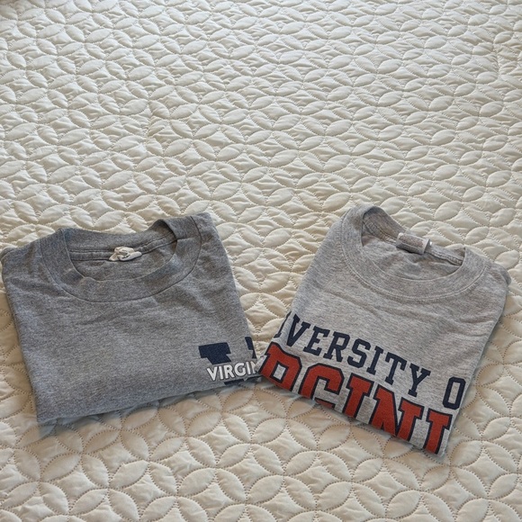 Jerzees & The Cotton Exchange Gray University of Virginia Tee Shirts Set of 2 Sm - Picture 16 of 16